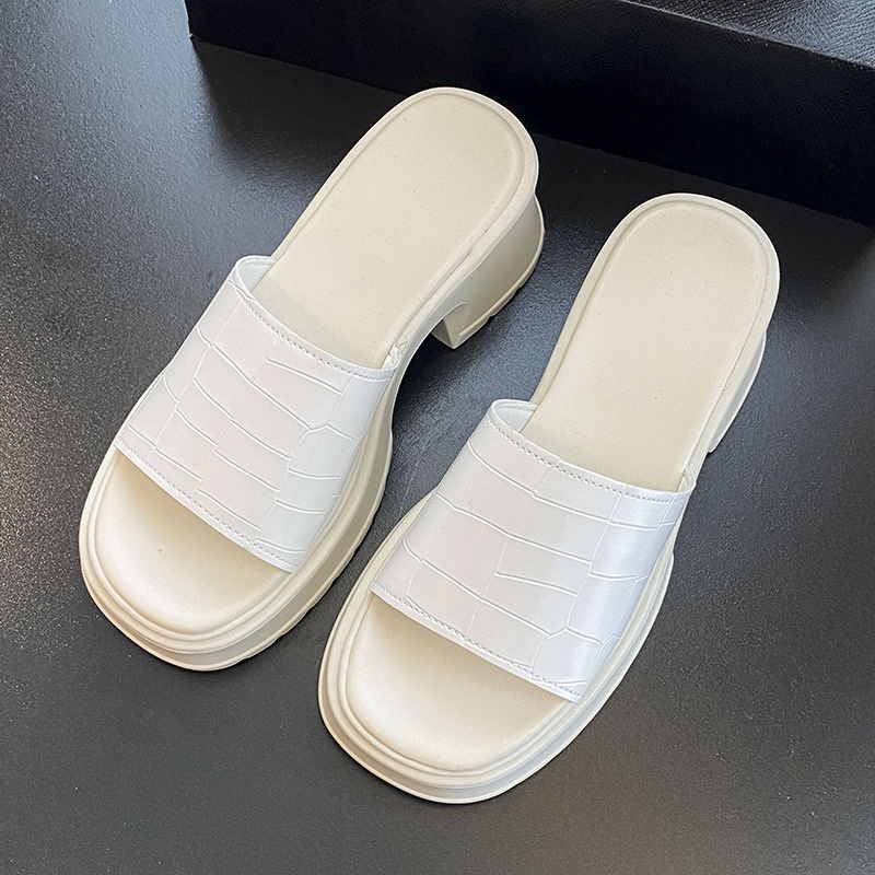 Dép nữ KaBaiQi B90H1ST 37Z230910 chống trượt màu sắc đơn giản thời trang thoải mái