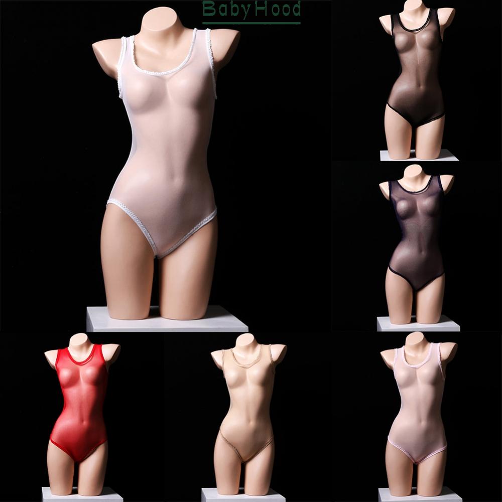 Womens See-through Stockings Stretch Bodysuit High Cut Mesh Sheer Nightwear#BBHOOD