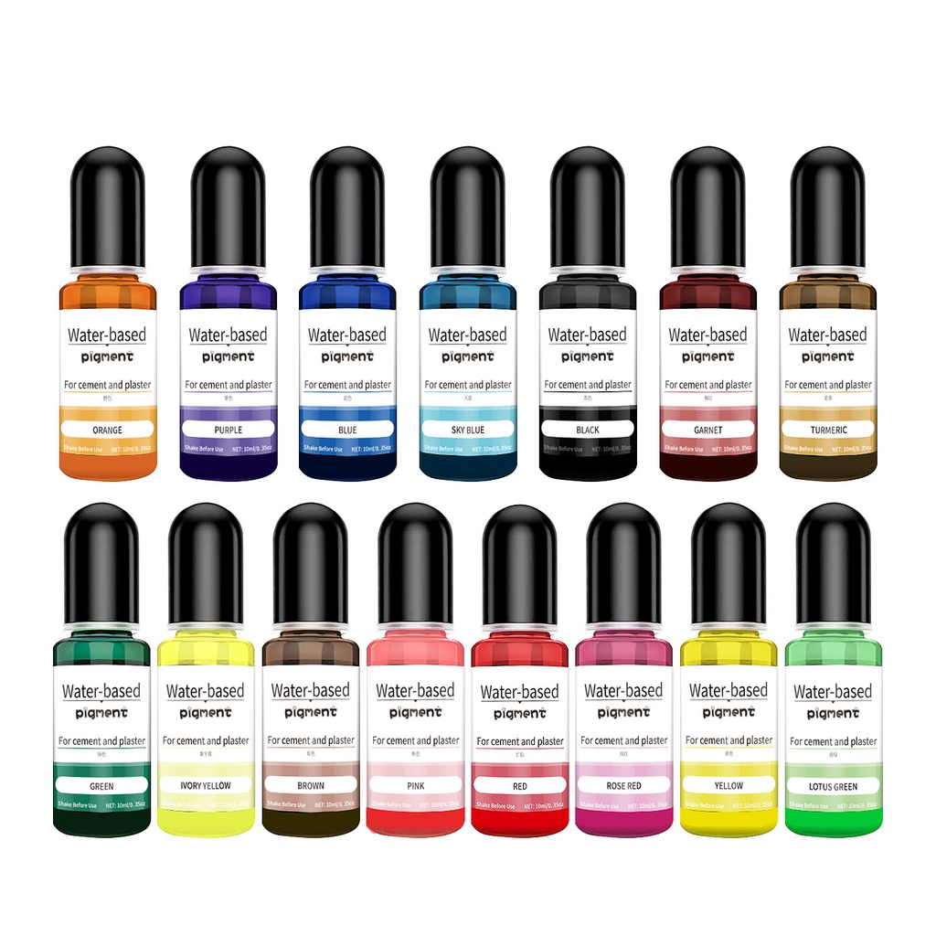 10ml thạch cao xi măng màu thạch cao bột màu nước tinh chất bột thuốc nhuộm thạch cao thủ công bột màu sơn gốm