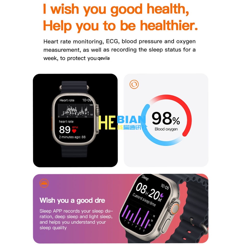 Đồng hồ thông minh iwo 16 t800 ultra watch 8 series 8 nfc bluetooth call tracker