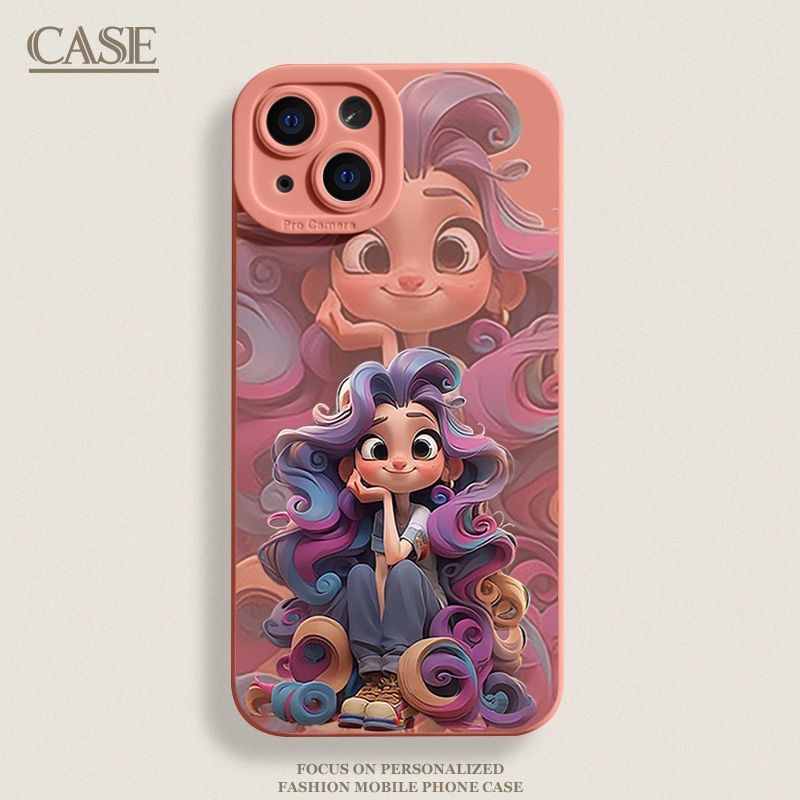 Thích hợp cho iphone 11 12 pro max x xr xs max se 7 plus 8 plus iphone 13 pro max iphone 14 pro max princess colorful brave girl phone case pretty
