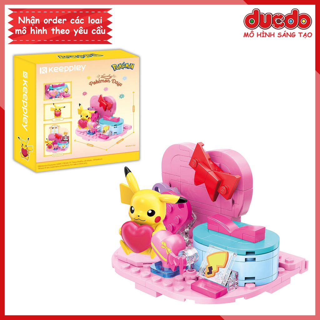 Keeppley K20225 Lắp ghép Pokemon - Đồ chơi Xếp hình Mô hình Pikachu
