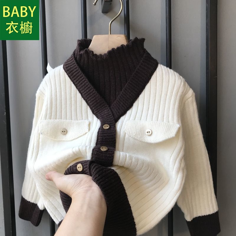 Áo Sweater Giả Hai Lớp Phong Cách Hàn Quốc Thời Trang Thu Đông Mới 2023 Dành Cho Bé Trai