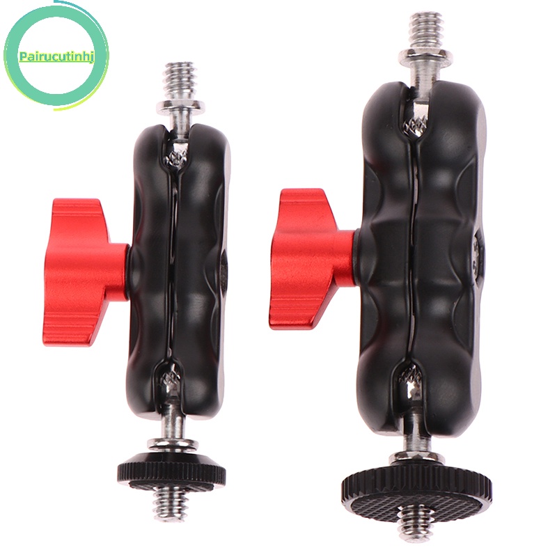 Pairhj double ball head shoe mount universal magic arm with small ball head monitor vn