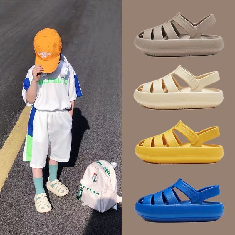 Sandal Đi Biển Chống Thấm Nước Dành Cho Bé Trai [Gói Hàng Hiệu Xỏ Ngón]