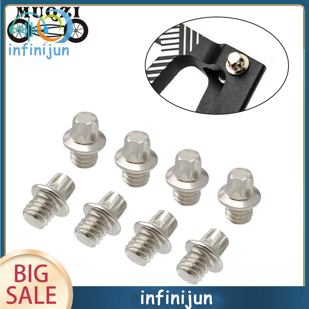 Muqzi 50pcs mountain road bike pedal anti-skid screw set w / offset spanner