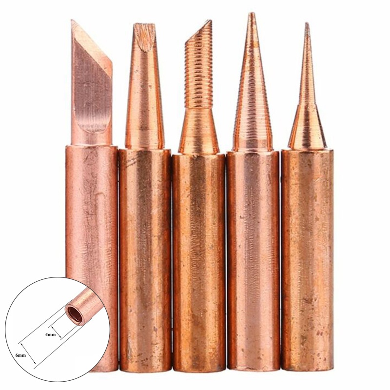 ​Đầu Hàn Bằng Đồng Nguyên Chất id 4mm 200-480 Độ 900m-Ti 900m-t-b Mới