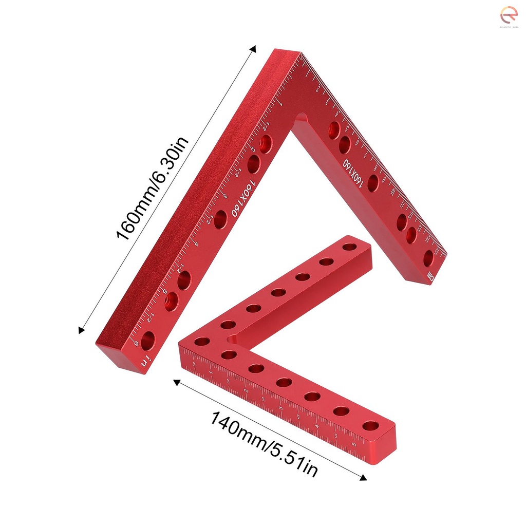 ⚓90 độ l-shaped phụ cố định bảng nối bảng định vị kẹp cố định hợp kim nhôm thước góc phải công cụ chế biến gỗ