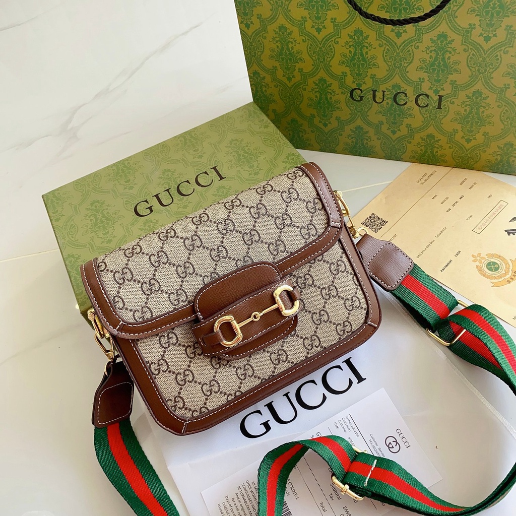 2430gucci phong cách anh thương hiệu-tên hàng hóa gói túi đeo chéo nam và nữ boutique mới giản dị thanh lịch m