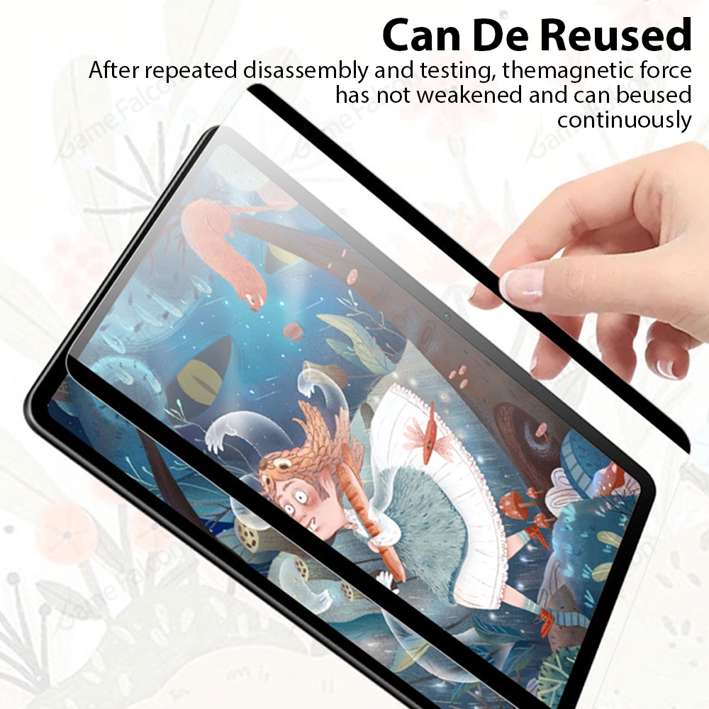 Đối với ipad pro 11 12.9 6th air 5 4 3 2022 bảo vệ màn hình từ tính cho ipad 9 thế hệ thứ 10 mini 6 10.2 9.7 like paper film