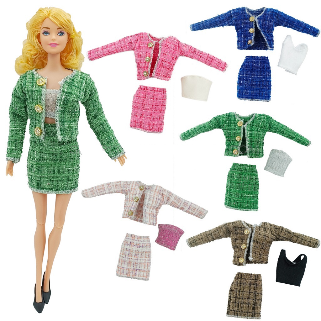 Phù Hợp set Đồ 3 Món Nhiều Màu Sắc Cho Búp Bê 30cm