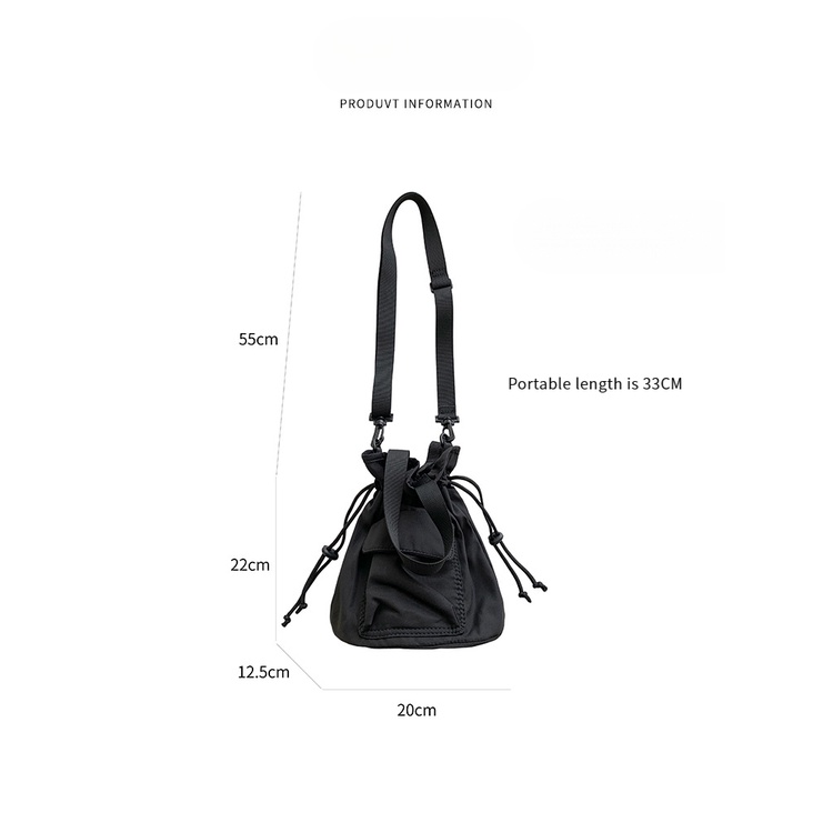 Túi Xách Dây Rút Phong Cách Hàn Quốc Mới Cho Nữ