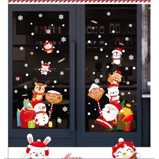 Decal dán tường trang trí Noel - Noel cùng các ban cầm bảng đón giáng sinh vui nhộn