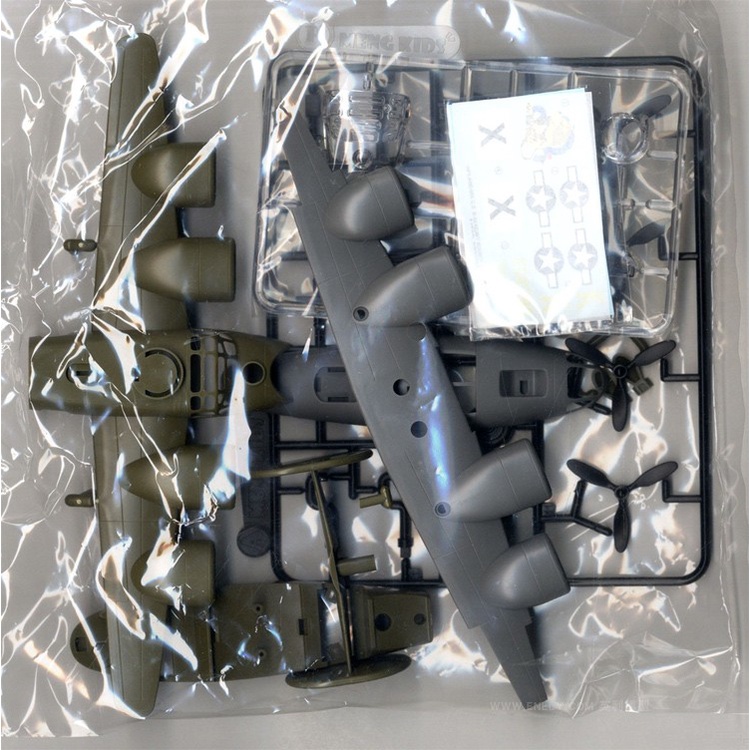 Mô Hình Máy Bay Ném Bom b-24 Phiên Bản q Không Keo-006