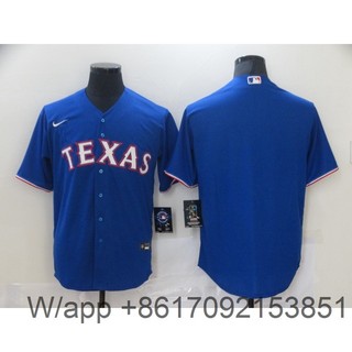 New rangers mlb texas blue red white black grey navy gradient color baseball shirt 2024
