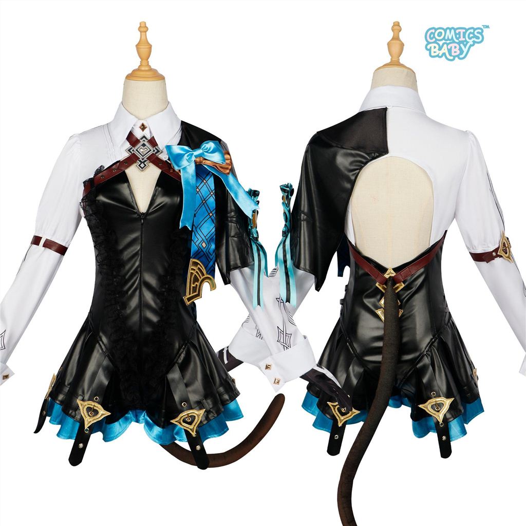 Genshin Impact Lynette Lyney Cosplay Costume Gemini Game Anime Two-Dimensional Halloween cos Outfit Skirt