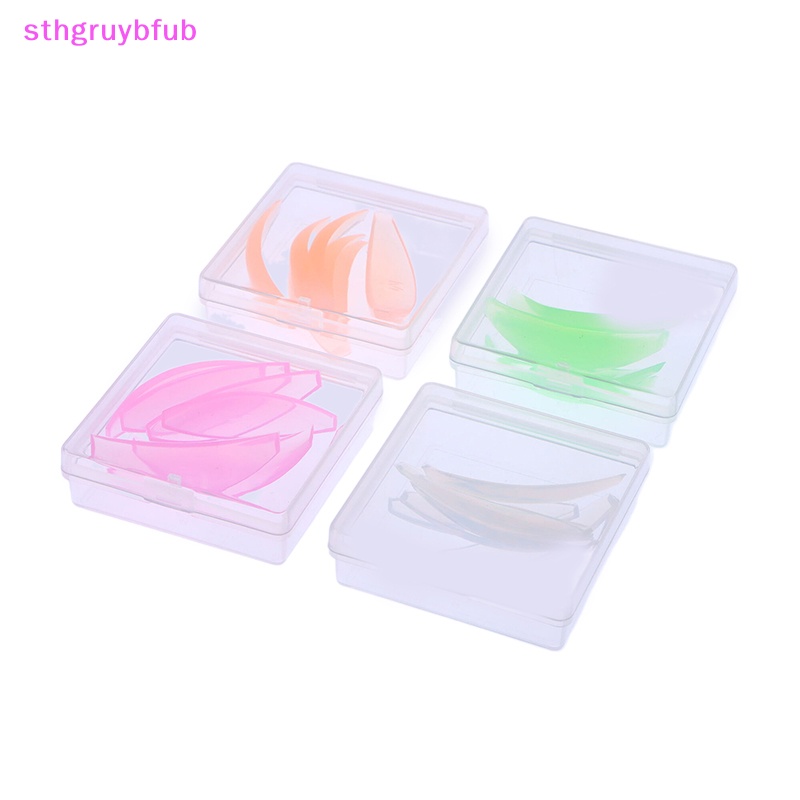 Sthb 4pairs silicone eyelash under eye pads mở rộng lông mi dưới eye gel patch dụng cụ trang điểm miếng dán nâng mi có thể tái sử dụng 4sizes vn