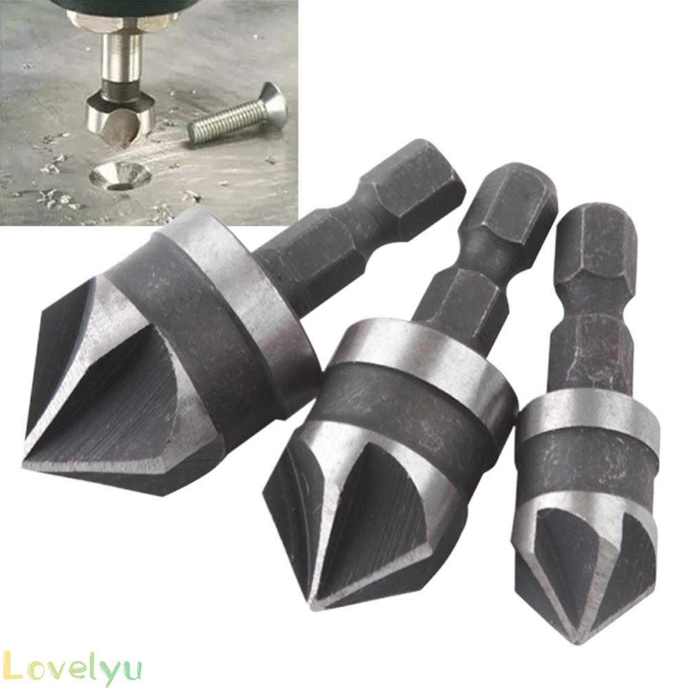 ⭐24H SHIPING ⭐Drill Bit 90 Degree Carbon Steel Chamfer Chamferer Drilling Hexagon Power Tools