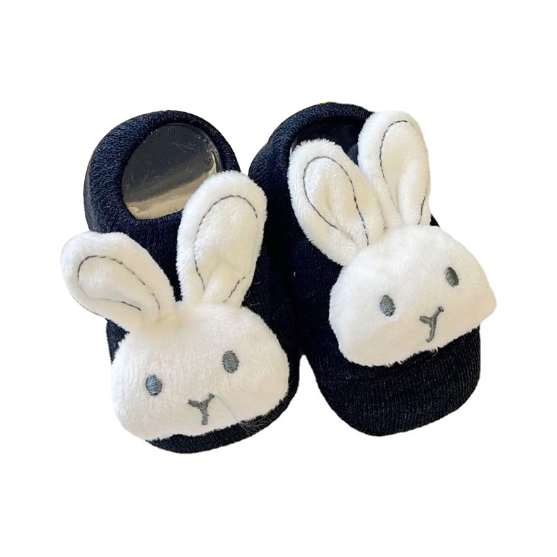 Dễ Thương Đôi Vớ Dệt Kim Co Giãn Chống Trượt Hình Thỏ Đáng Yêu Cho Bé Đi Trong Nhà