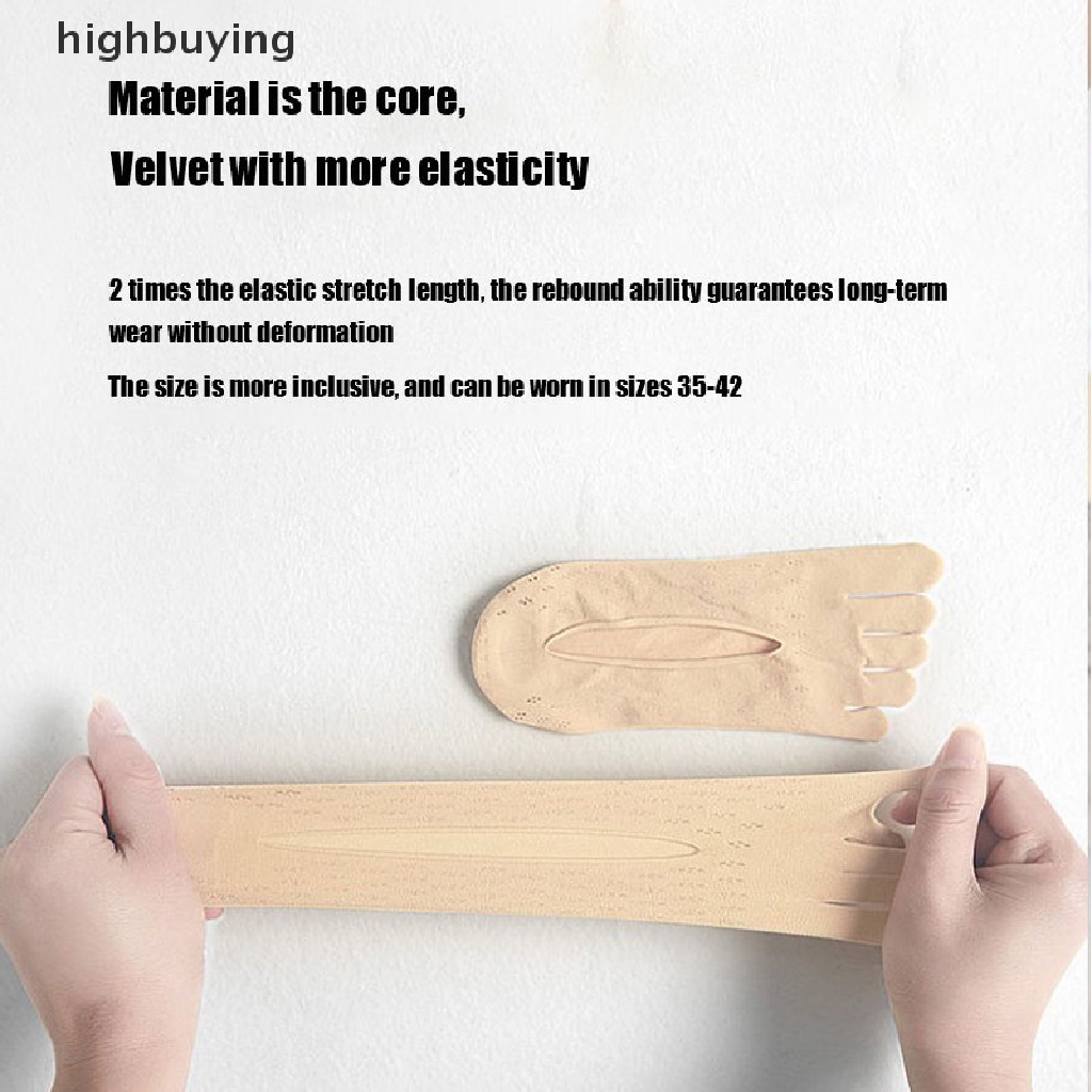 Hbvn Belle Vớ Năm Ngón Siêu Mỏng Vô Hình Thoáng Khí Chống Trượt Cho Nữ