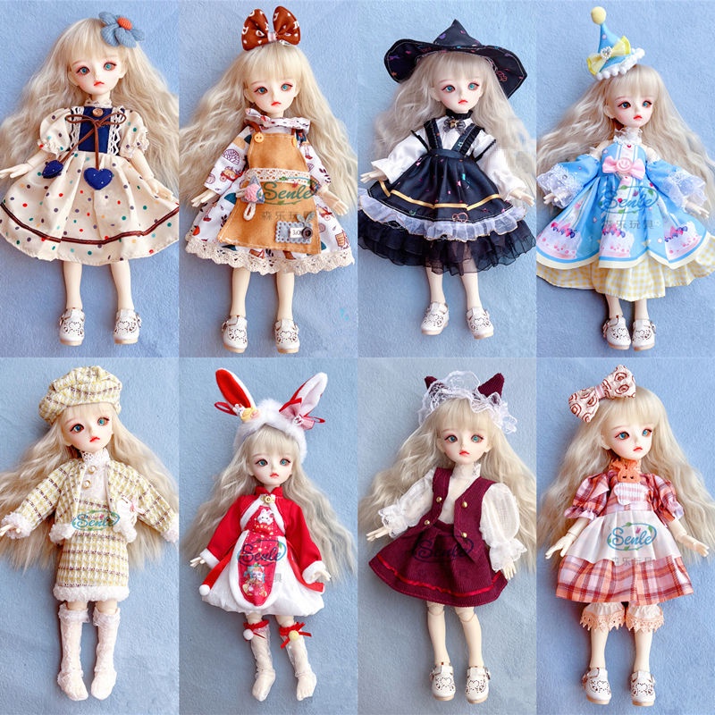 Mới Đầm Xòe Phong Cách lolita Xinh Xắn Cho Búp Bê 1 / 6 28cm