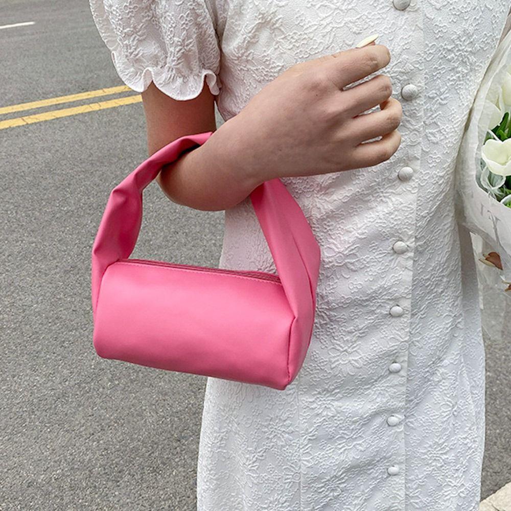 Túi Tote Đeo Vai Màu Trơn Cho Nữ