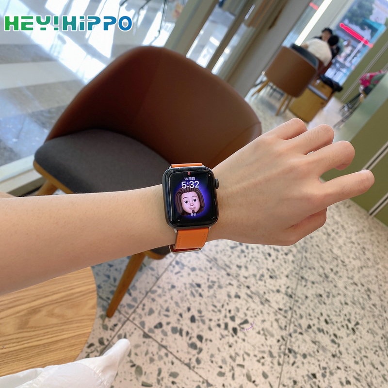 Dây Đeo Bằng Da PU 49mm Màu Tương Phản Cho iwatch ultra 8 se 7 6 5 4 3 45mm 41mm 44mm 40mm 42mm 38mm