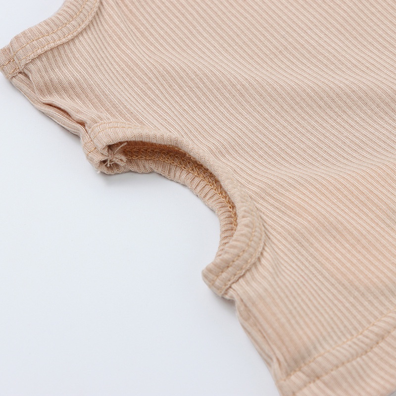 Áo Croptop Trễ Vai Chất Liệu Cotton Thời Trang Mùa Hè Phong Cách Hàn Quốc Cho Bé Gái