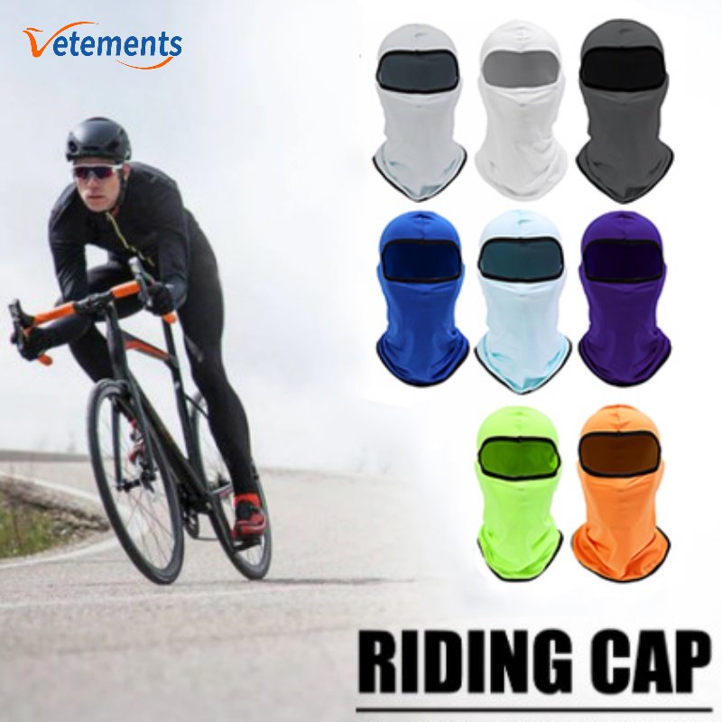 Mũ Trùm Đầu Bằng Lụa Lạnh Thoáng Khí Che Phủ Toàn Diện / Chống Nắng Dùng Khi Lái Xe Mô