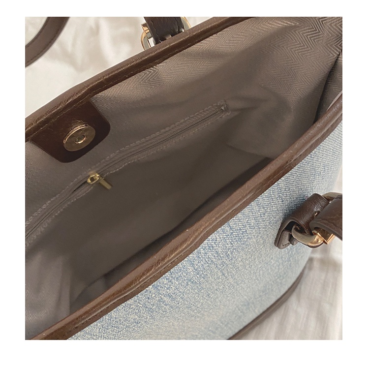 Túi Xách Denim Cỡ Lớn Thời Trang Hàn Quốc Dành Cho Nữ