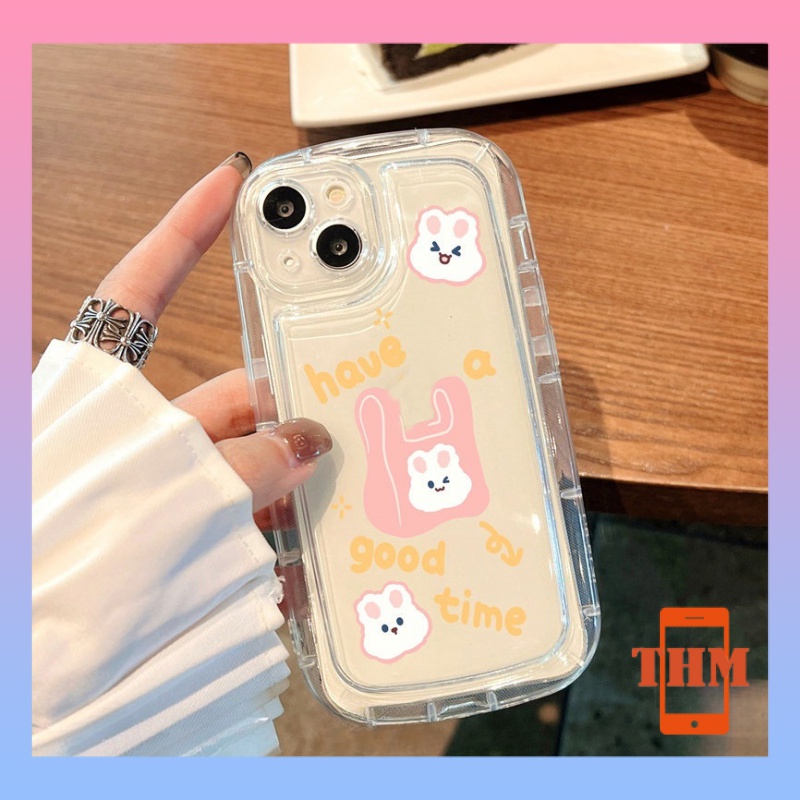 ốp lưng iphone xà phòng thỏ trắng túi, vỏ mềm trong suốt giảm chấn Cho Iphone 6 / 6S / 6splus / se / 7 / 7plus / 8 / 8plus / X / xs / xsmax / 11 / 12 / 13 / 14 / Plus / pro / pro max-408