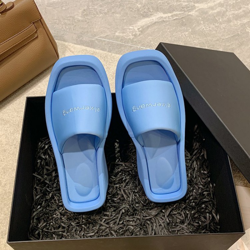 Dép Đế Cao Su PU Dày Dặn Thoải Mái Thời Trang Hàn Quốc Cho Nữ