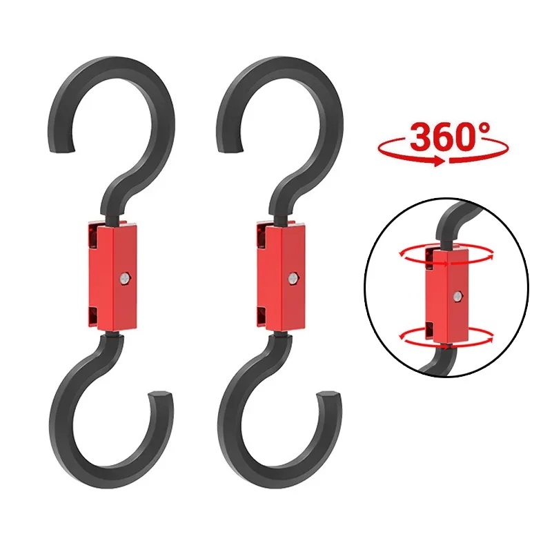 Set 2 Móc Treo Túi Mua Sắm Hình Chữ S Bằng ABS Có Thể Tháo Rời Tiện Dụng