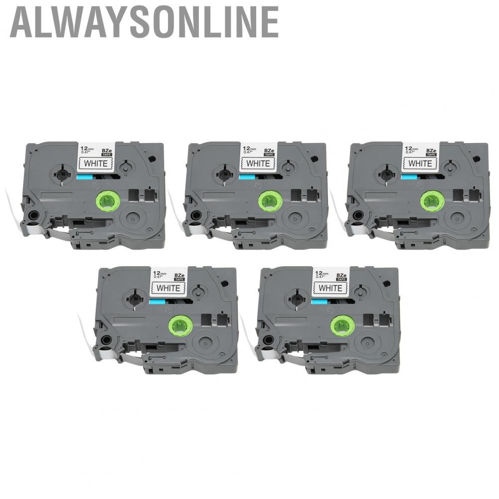 Alwaysonline Printer Label Maker Tape  ABS Material 8m Length 12mm Width for PT 1290