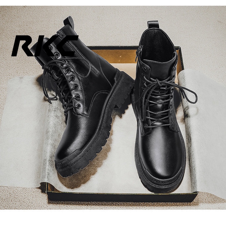Giày Bốt Da Cổ Cao Phong Cách Anh Quốc Thời Trang Cho Nam RKC641
