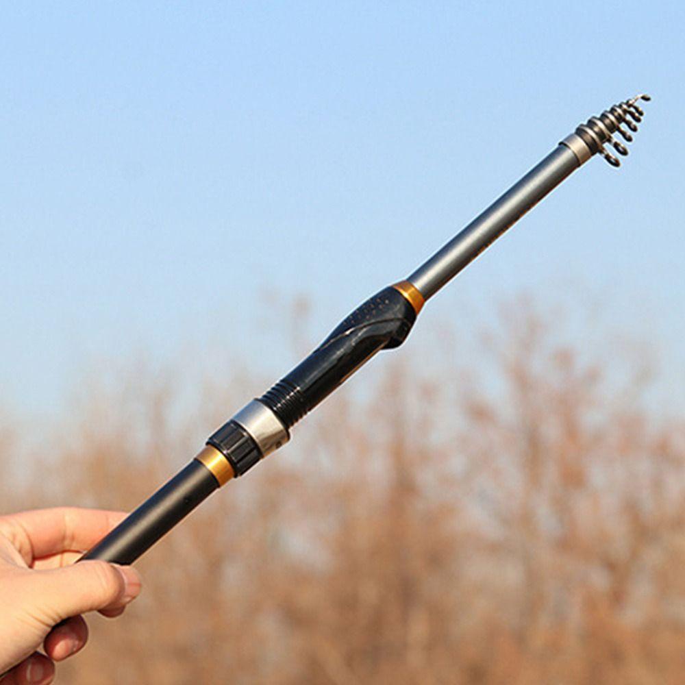 MUVAKO Cần Câu Cá Mini Bằng Sợi Carbon Nhẹ Nhàng Có Thể Thu Gọn Tiện Dụng