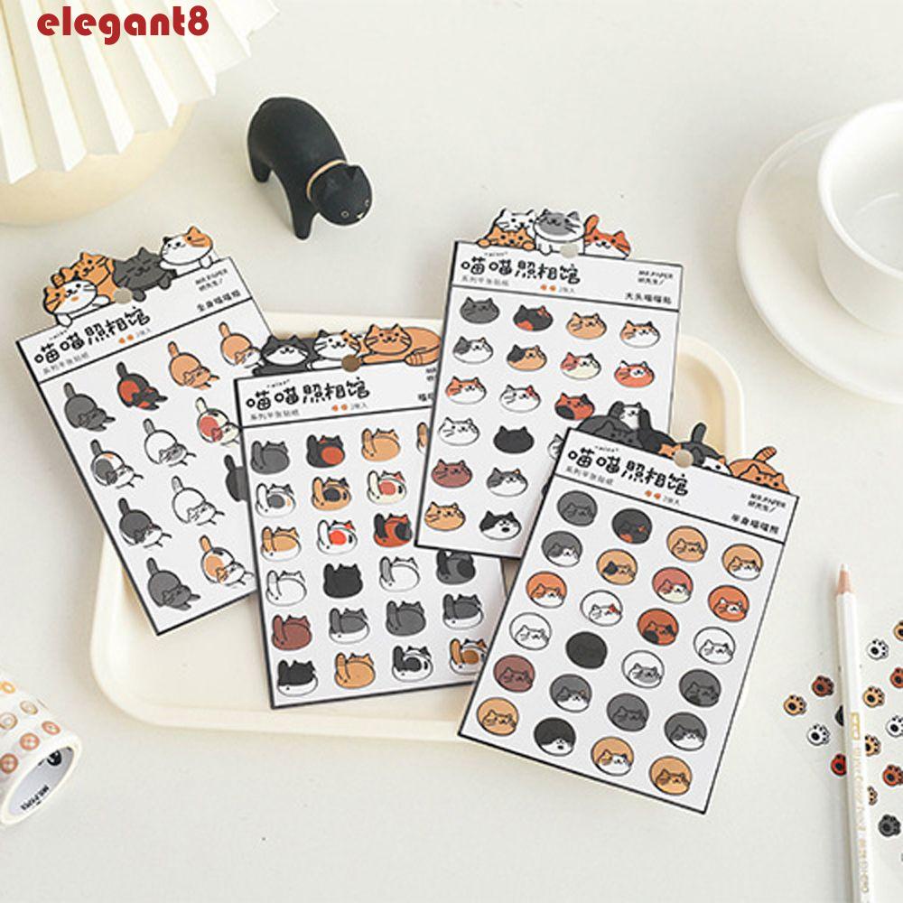 Miếng Dán Trang Trí Album Ảnh / Sổ Tay DIY Hình Chú Mèo Dễ Thương