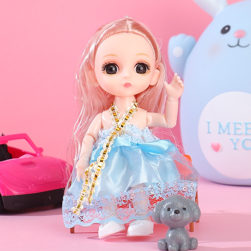 Búp Bê Mini 3d Có Thể Tháo Rời Thời Trang Xinh Xắn Cho Bé Gái