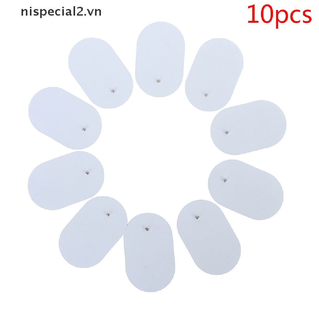 Bộ 10 Miếng Đệm Silicon Gel Điện Cực Thay Thế Cho Máy Mát Xa