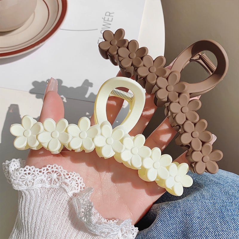 Kẹp Tóc Hình Hoa / Cá Mập Phong Cách Vintage Hàn Quốc Cho Nữ