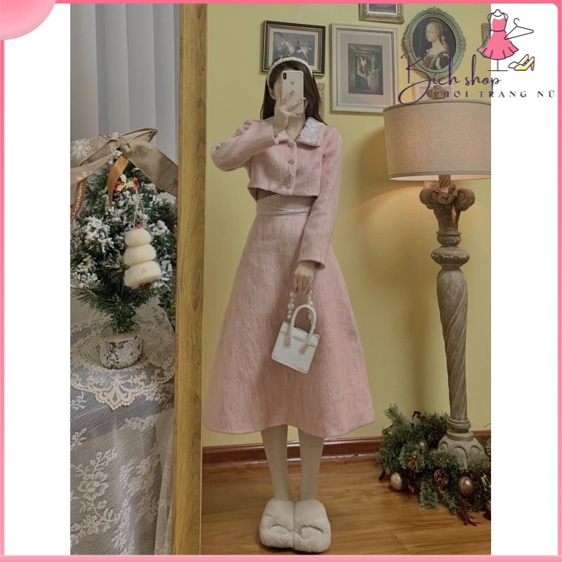 Sét dạ hồng tiểu thư , nhẹ nhàng sang chảnh