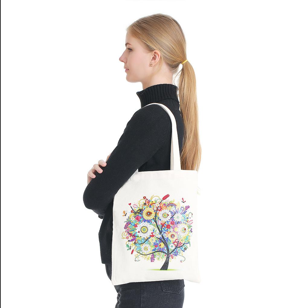 Túi Tote Vải Canvas Nhiều Màu Đa Năng Lâu Trôi Có Thể Tái Sử Dụng Cho Nữ