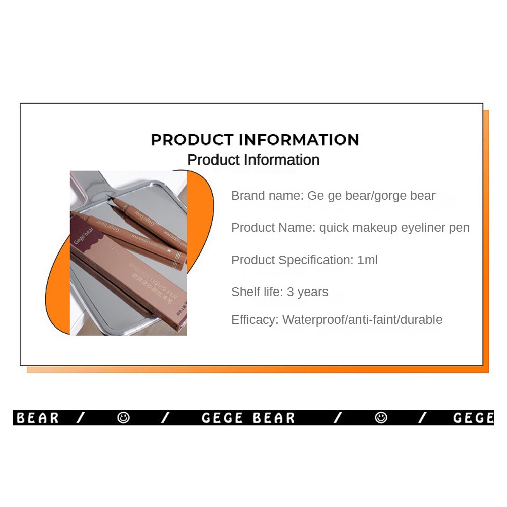 Bút Kẻ Mắt Nước Siêu Sắc Nét Chống Thấm Nước Nhanh Khô TEAYASON