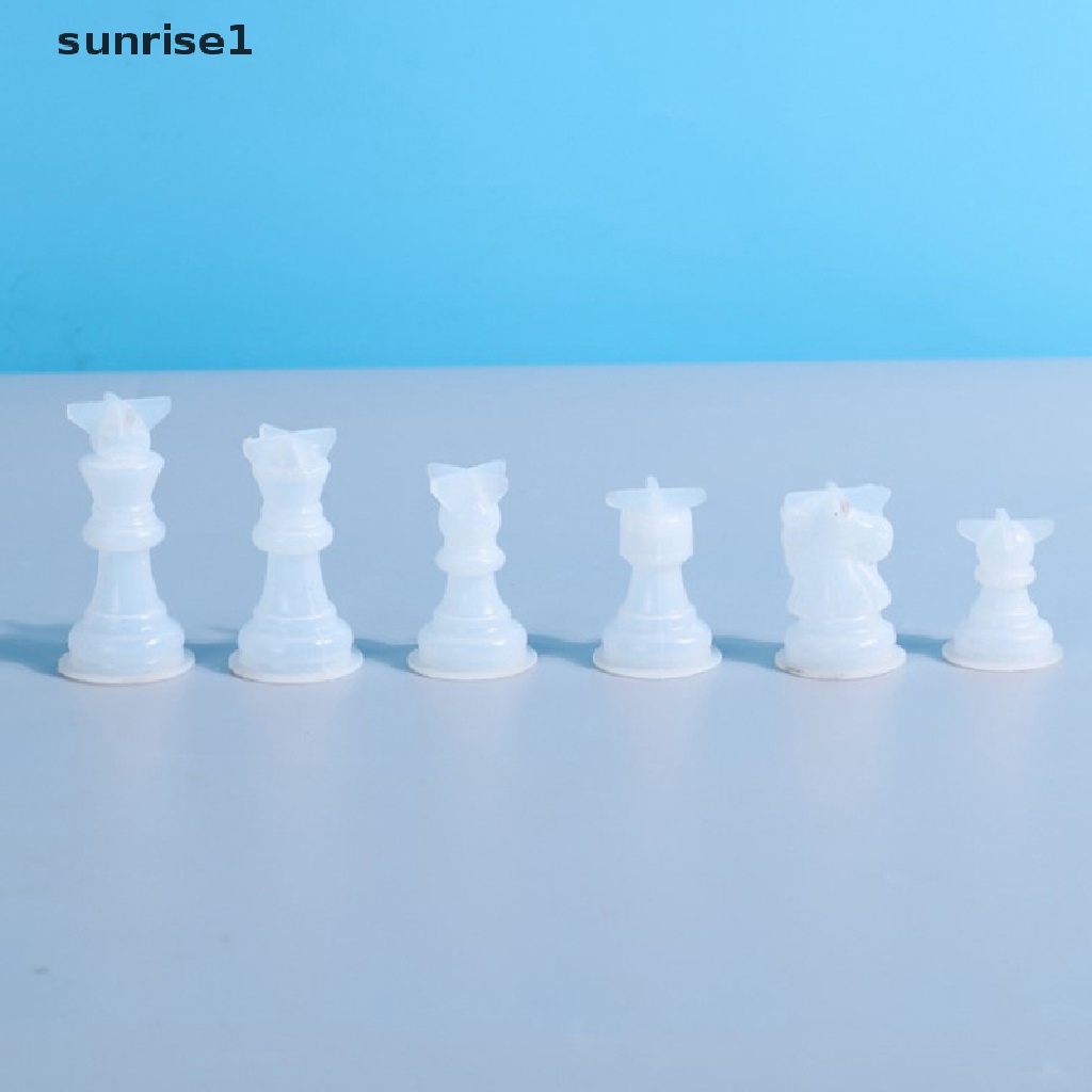 Sunrise1 Khuôn Silicone Hình Quân Cờ Vua 3D Làm Đồ Thủ Công DIY
