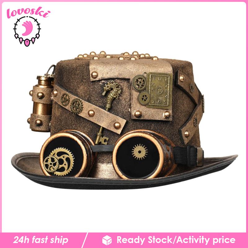 Mũ Biểu Diễn Ảo Thuật Phong Cách Steampunk Cá Tính