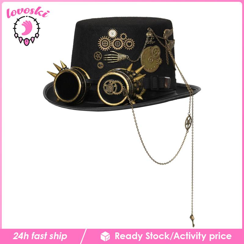 Mũ Đội Đầu Hóa Trang Steampunk Phong Cách Gothic Cổ Điển