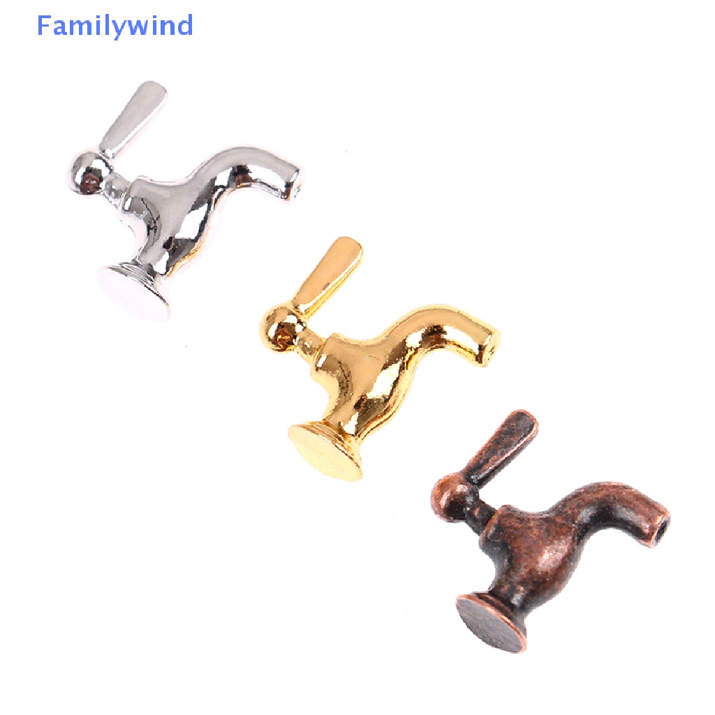 Bộ 4 Vòi Nước Kim Loại Tỉ Lệ 1: 12 Trang Trí Nhà Búp Bê