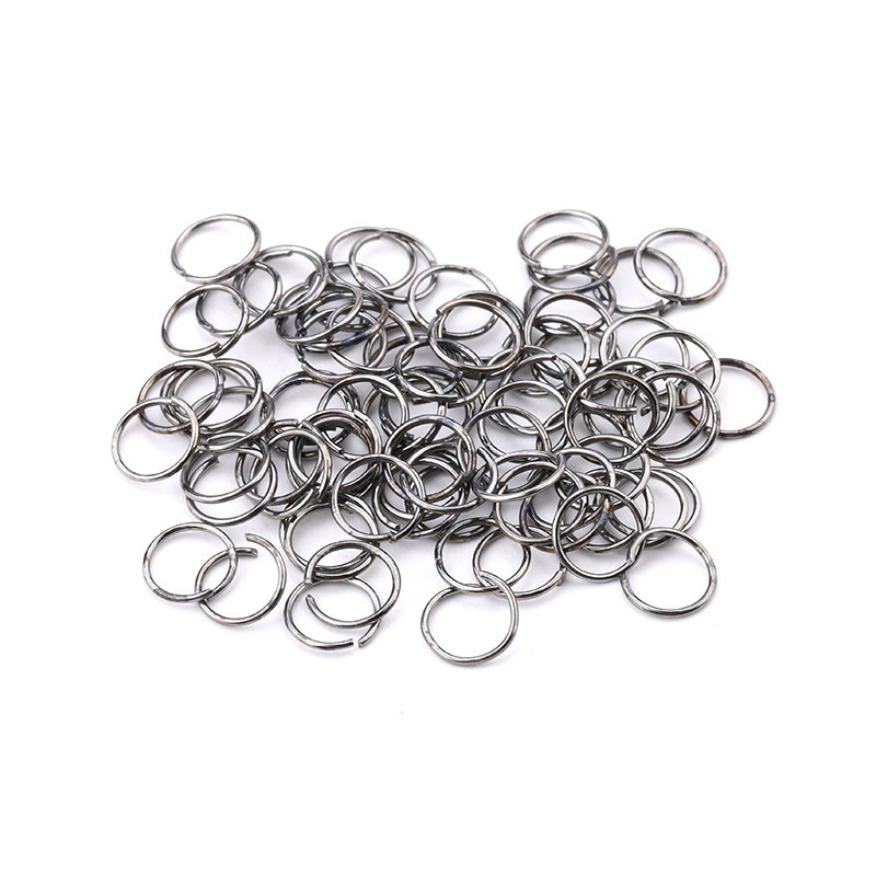 Bộ 200 Vòng Nối Làm Trang Sức Bằng Hợp Kim Kẽm 4 mm / 5 mm / 6 mm / 7 mm / 8 mm / 10 mm