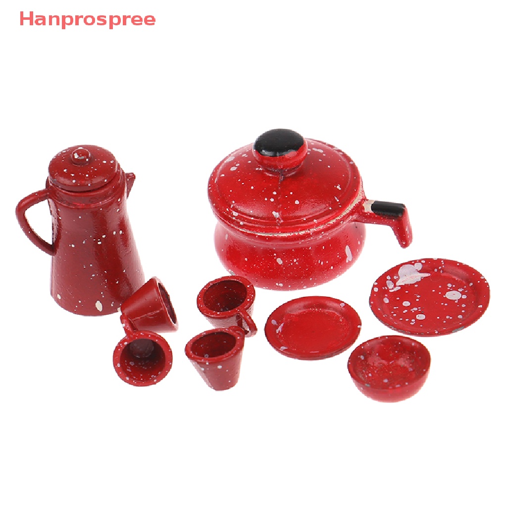 Mô Hình Dụng Cụ Làm Bếp Bằng Sắt Tỉ Lệ 1: 12 Trang Trí Nhà Búp Bê