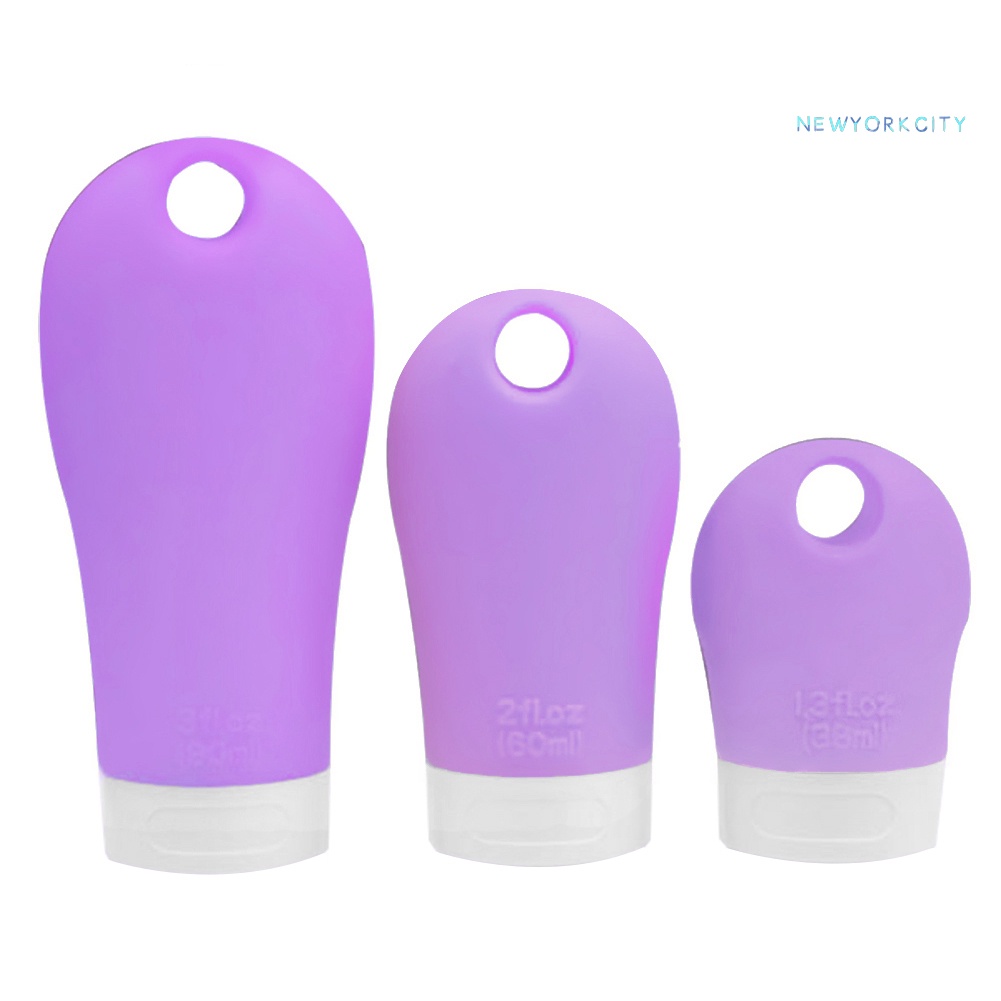 Chai Silicone Rỗng Đựng Dầu Gội 38 / 60 / 90ml Tiện Dụng Khi Đi Du Lịch